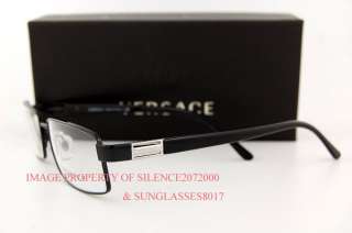   New VERSACE Eyeglasses Frames 1120 1009 BLACK for Men 100% Authentic