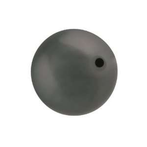  5811 14mm Round Pearl Large Hole Dark Grey Arts, Crafts 