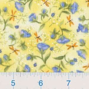    Wide Fairyflies   Yellow Fabric By The Yard Arts, Crafts & Sewing