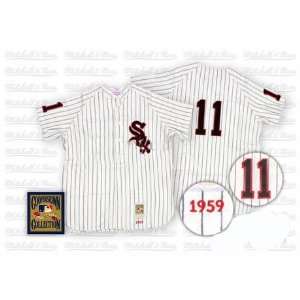 baseball jerseys chicago white sox 11# aparicio white throwback 