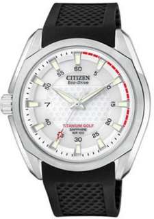 CITIZEN ECO DRIVE TITANIUM RUBBER STRAP MENS WATCH BM7120 01A  