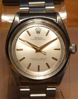   PERPETUAL MENS SS STAINLESS STEEL 1957 WATCH MODEL 6564 w\CAL. 1030