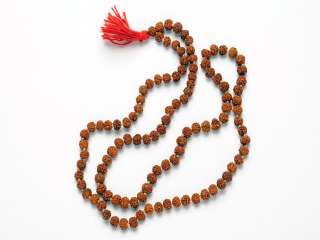   Full Rudraksha Rosary Yoga Meditation Shiva Mala 108+1 Beads  