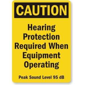   Peak Sound Level 95 Db Engineer Grade Sign, 24 x 18 Office Products