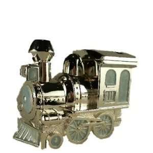   Thepresentstore Silver Plated Steam Train Money Box: Office Products