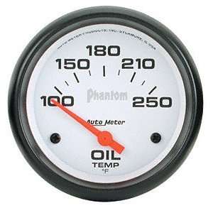 Auto Meter 5847 Phantom 2 5/8 100 250 F Short Sweep Electric Oil 