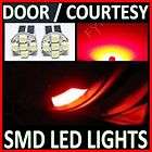 RED T10 LED SIDE DOOR STEP COURTESY LIGHTS #Z3 (Fits: Astra)