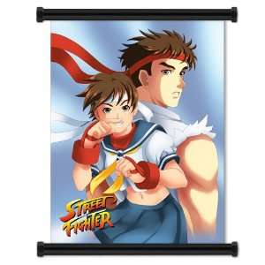 Street Fighter: Ryu & Sakura Fabric Cloth Wall Scroll Poster (16 x 21 