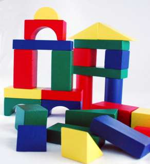  Melissa & Doug 100 Piece Wood Blocks Set: Toys & Games