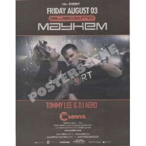  Tommy Lee Motley Crue Denver Concert Promo Ad Poster