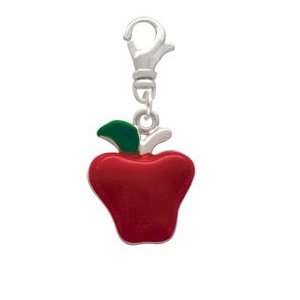  Red Enamel Apple Clip On Charm: Arts, Crafts & Sewing