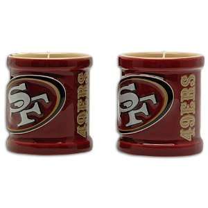  49ers Xpres NFL Votive Candle Two Piece Set Sports 
