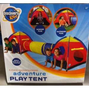    Discovery Kids 3Pc Indoor/Outdoor Adventure Play Tent Toys & Games