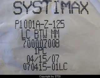 Systimax LC Fiber Optic Connector P1001A Z 125 ~STSI  