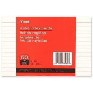  Mead Double Ruled Index Card (63460): Office Products