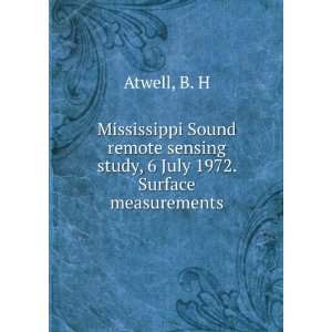   sensing study, 6 July 1972. Surface measurements: B. H Atwell: Books