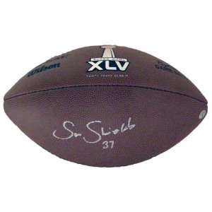     Super Bowl XLV Replica   Autographed Footballs: Sports & Outdoors