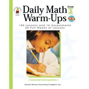    4 Pack CARSON DELLOSA DAILY MATH WARM UPS GR 3: Everything Else