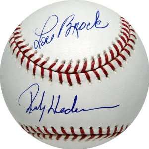   Henderson Autographed MLB Baseball:  Sports & Outdoors