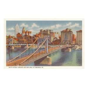  Sixth Street Bridge, Pittsburgh, Pennsylvania MasterPoster 