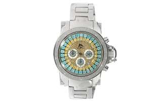 25 CT 2008 MENS TECHNO MASTER GENUINE DIAMOND WATCH  