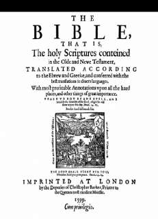 1599 Facsimile Geneva Bible CD Ebook Replica pdf  