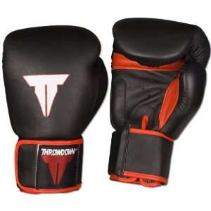  Throwdown Thai Style Black Training Gloves (Size=12oz 