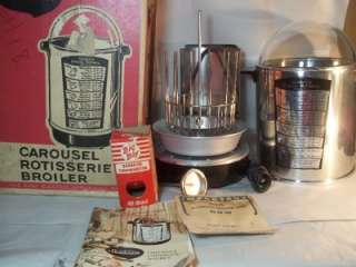   VINTAGE SUNBEAM ROTISSERIE BROILER W/BIG BOY BBQ THERMOMETER  