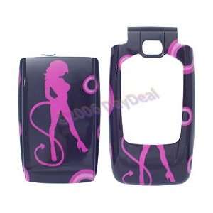  Hot Pink Lady Black Faceplate w/ Battery Cover for Kyocera 