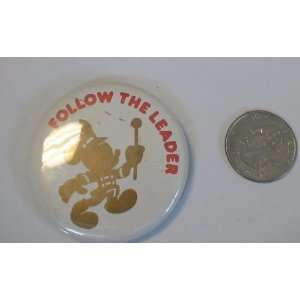   Mickey Mouse Follow the Leader Promotional Button: Everything Else