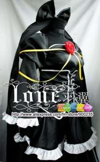   VOCALOID Len IMITATION BLACK COSPLAY COSTUME Super Elegance Version