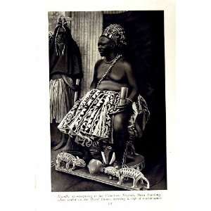  c1920 CAMEROON KING BASU FONDONG NUBIAN WOMEN AFRICA: Home 
