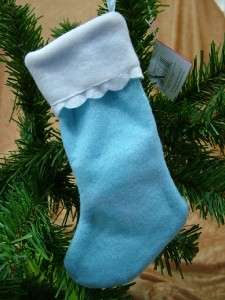 Babys First Christmas Blue Stocking Baby Boy Ornament  