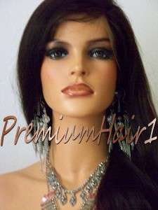 Full Lace Human Indian Hair Remi Remy Wig Natural Straight 12 24 All 