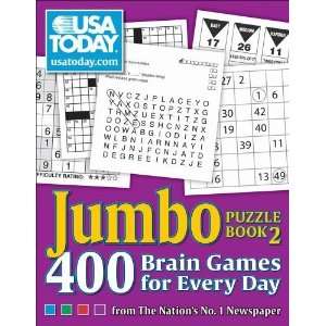  USA TODAY Jumbo Puzzle Book 2 400 Brain Games for Every 