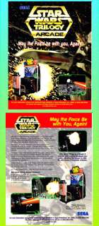 Star Wars Trilogy Sega Arcade Game Advertising Flyer  
