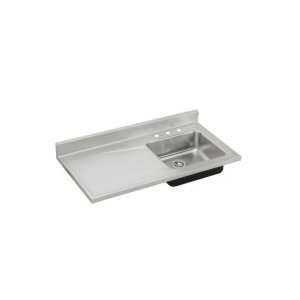 Elkay Gourmet Sink Top Single Bowl to Right of Work Surface 7 1/2 