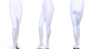 Basic Plain Solid Capri Leggings Mid Calf Length Skinny Yoga Pants 