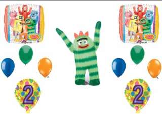YO GABBA GABBA Birthday Party balloons Decorations Supplies SECOND 2ND 
