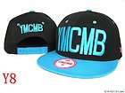 new adjustable ymcmb snapback hat cap blue logo basebal $