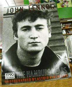 1990 JOHN LENNON Calendar The Hamburg Years B& W spiral  