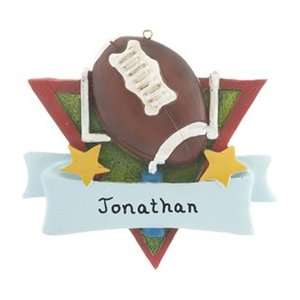  Personalized Football Touchdown Christmas Ornament: Home 