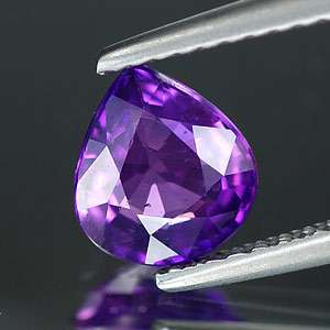 Certified Unheated 1.26 Ct. Pear Purplish Blue Sapphire  