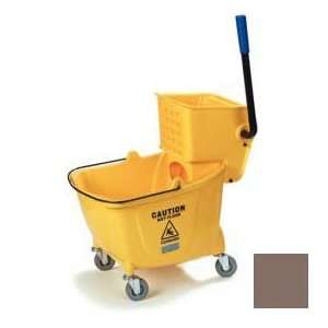  Bucket/Wringer With Side Press Wringer 26 35 Qt   Brown 