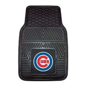  Chicago Cubs 2 Piece Heavy Duty Vinyl Car Mat Set: Sports 
