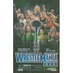 WrestleMania XIX PPV Snickers Cruncher Seattle Space Needle Great 
