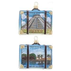  Personalized Mexico Suitcase Christmas Ornament: Home 