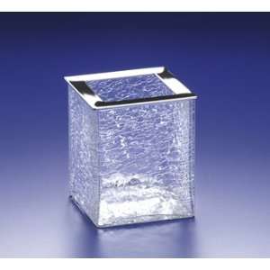   Box Crackled Crystal Glass Brushes Holder 91129 O: Home & Kitchen
