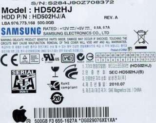 SAMSUNG SPINPOINT HD502HJ 500GB APPLE MAC HARD DRIVE  