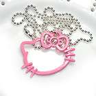 geeky nerd girl pink statement jewelry necklace kitsch hello kitty 